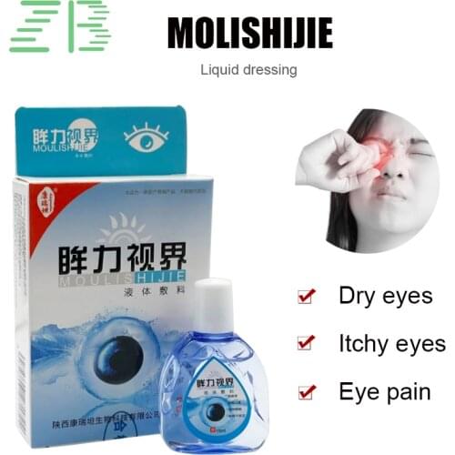 15ml Eye Force World Liquid Dressing Eye Drops Relieve Excessive Eye Fatigue, Blurred Eyes, Dry and Itchy Eyes, Improves Eyes