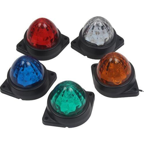 10 Pcs Side Marker Lights Clearance Lamp for 24V Truck Trailer Caravan Lorry