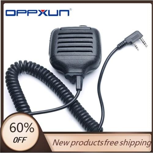 2 Pin K Type KMC-17 PTT Mic Speaker KMC17 For Kenwood TK-208 TK-220 TK-240 Baofeng UV-5R 888S UV-82 UV-T8 HYT Walkie Talkie