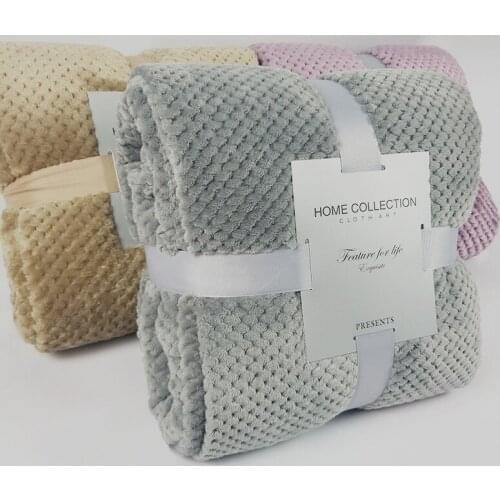 Soft Coral Fleece Blanket Small Large Size 200x230cm Blankets Winter Summer Office Airconditioning Room Blanket