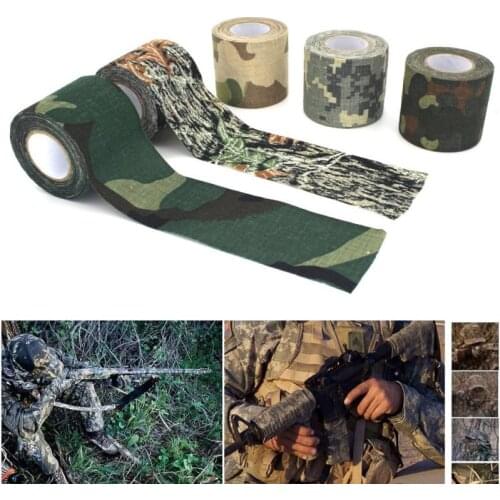 4 Colors Camouflage Tape Army Camo Outdoor Hunting Shooting Tool Camouflage Stealth Tape Waterproof Wrap Durable