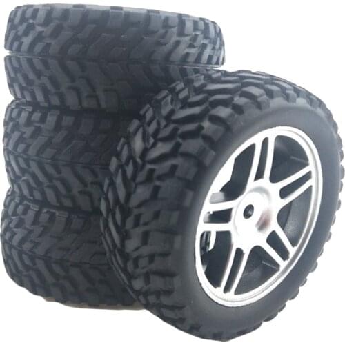 75mm 12mm Hex RC Wheels & Tires for Wltoys 144001 124019 RC Crawler DIY Accs