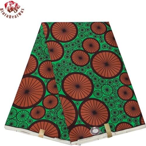 Ankara Fabric Africa Real Wax Print tissus african Binta Real Wax High Quality 6 yards/lot African Fabric for Party Dress FP6285