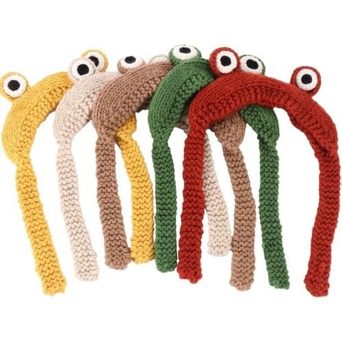 CharmGo Fashionable Fun Frog Hat Beanie Skullcap Knit Hat Unisex Women Knit Cute Cartoon Accessory Hip-hop Party Look