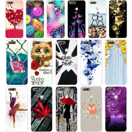 B For Huawei Honor 7A pro 5.7"inch AUM-L29 Case Soft Silicon TPU Phone Back cover 360 Protective Case For Huawei Honor7A pro