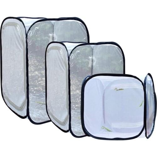 Butterfly Cage Insect Durable Net Butterfly Pet Seedling Non-opaque Collapsible Incubator Insect Cage Plant Cultivate Cage