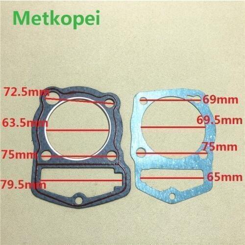 Motorcycle CB200 WY200 LF200 cylinder block gasket piston diameter 63.5mm for Honda Lifan 200cc CB WY 200 engine seal parts
