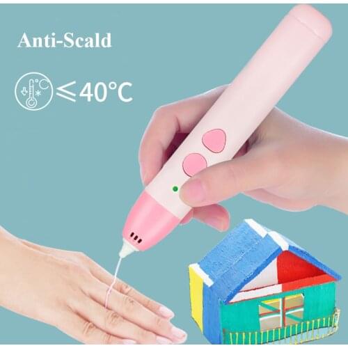 Anti-Scald Low Temperature 3D Pen DIY 3D Painting Drawing Pen PCL Filament