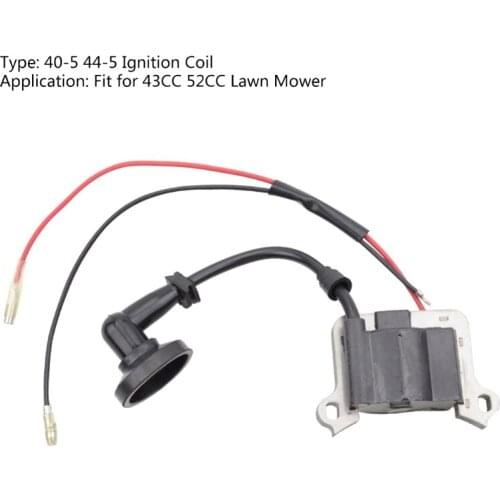 M4YC Plastic + Metal Ignition Coil Fit for 43CC 52CC Lawn Mower Spark Plug Garden Tools Lawn Mower Accessories