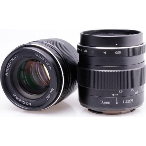 RISESPRAY 35MM f0.95 Mark III Large aperture lens ForSony NEX series Nex3(C) Nex3N Nex5(C) Nex5N Nex5R Hot Sale Free Shipping