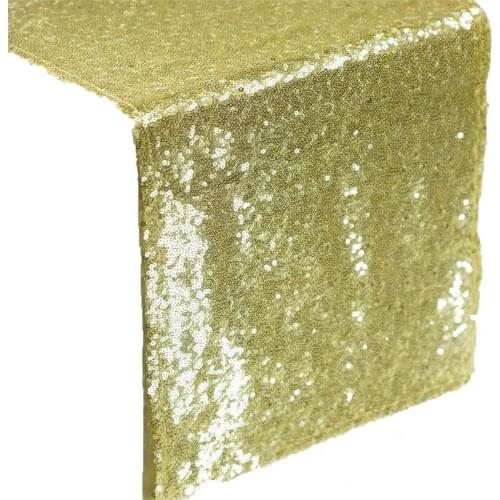 Rose Gold Sequin Table Runner Tablecloth Table Cover Party Festival wedding birthday Halloween