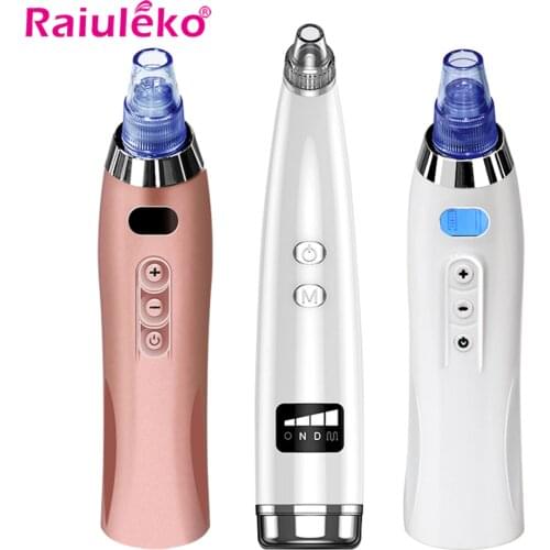 Microdermabrasion Blackhead Remover Vacuum Suction Face Pimple Acne Comedone Extractor Facial Pores Cleaner Skin Care Tools