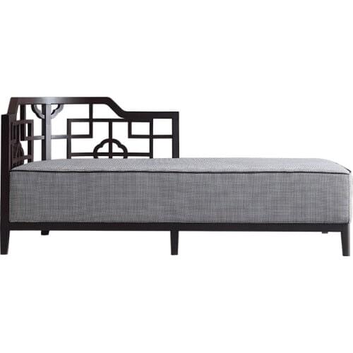 Light luxury new Chinese solid wood leisure chair Zen living room modern Chinese imperial concubine chair furniture