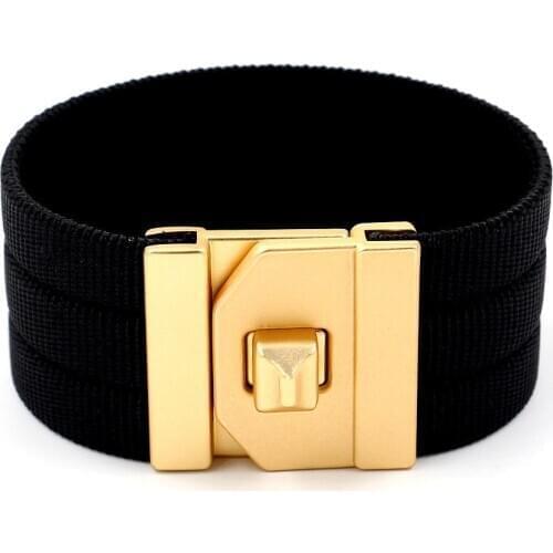 TOTABC New Color Ribbon Wide Female Bracelets & Bangles Genuine Leather Bracelets For Women Christmas Jewelry Gifts