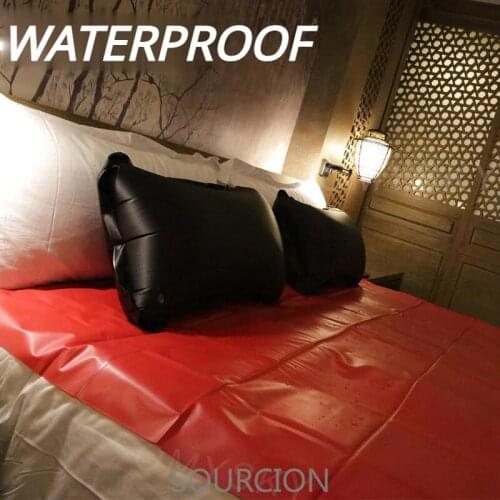 SOURCION Waterproof Adult Sheets Sex Adult Game Bedding Sheet Allergy Relief Bed Bug Hypoallergenic Sex PVC Vinyl Mattress Cover
