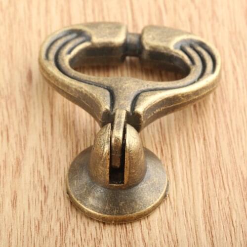 1pc 46*37mm Ring Pull Handles Furniture Pull Handles Vintage Cabinet Knobs and Handles Kitchen Drawer Cupboard
