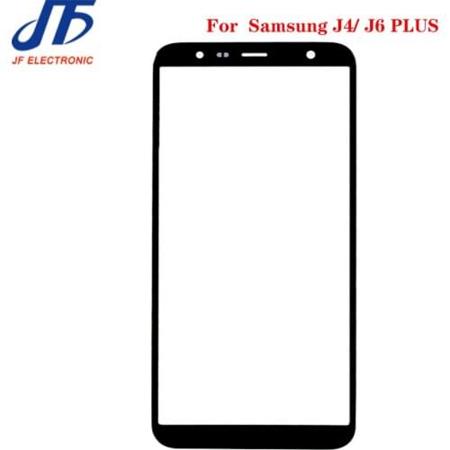10Pcs/lot TouchScreen For Samsung Galaxy J6 J4 Plus J4+ J415 SM-J415F/DS 2018Touch Screen Front Outer Glass Lens With OCA