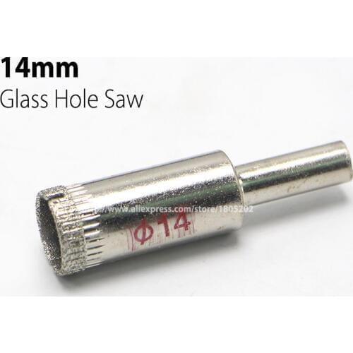 2Pcs/lot 14mm Core Drill Bit for Glass Marble Cermic Title Hole Puncher Polish Bit