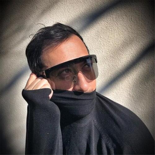 2021 Fashion Sunglasses Women Men Brand Design Goggle Sun Glasses Big Frame Shield Sunglasses Novelty Glasses Decoration