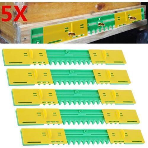 5Pcs Beehive Door Entrance Sliding Guard Gate Bee Anti-escape Beekeeping Tool Beekeeper Bee Hive Entrance Sliding Gate