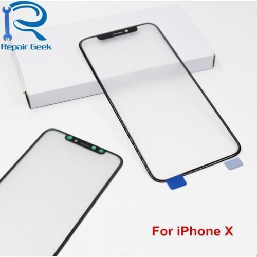 5pcs Front Screen Outer Glass For iPhone X AAA A High Quality Touch Screen Glass Lens Replacement Parts