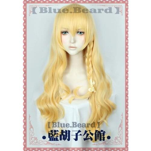 Anime TouHou Project Kirisame Marisa Cosplay Wig Golden Synthetic Hair Halloween Role Play Christmas Party Decor Prop for Women