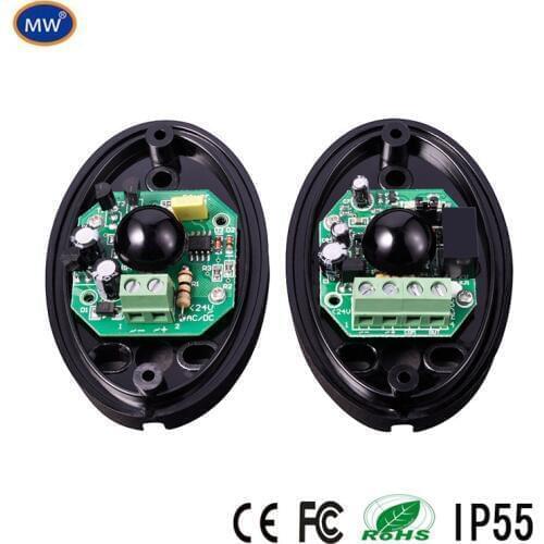 DC/AC 12~24V waterproof IP55 photocell automatic gate door safety sensor alarm infrared beam sensor photocell 15m detect range