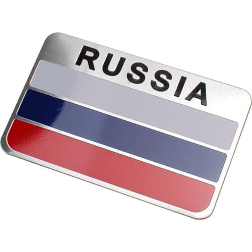 Car Styling Auto Car Sticker Emblem Badge Decal For Russia Flag Logo For Lada Vesta Granta RAV4 Renault VW Hyundai Chevy Niva K2