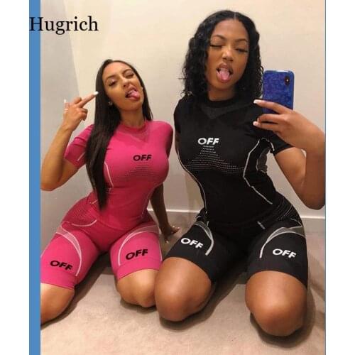 T-Shirt Biker Shorts Gym Set Women Sportswear Yoga Fitness Suit 2021 Sport Workout Clothes for Women Tracksuit Black Blue