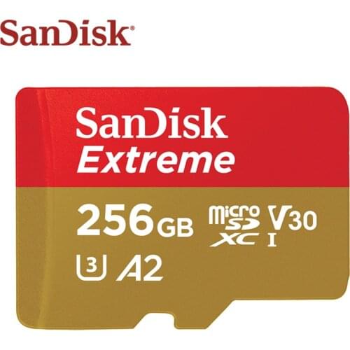 SanDisk Extreme Micro SD Card A2 256GB 128GB 64GB Up to 160MB/s Memory Card MicroSDXC V30 U3 TF Card for Sports Camera & Drone