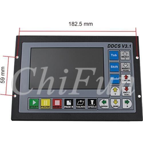 Freeshipping DDCSV3.1 3/4 Axis 500Khz CNC Motion Controller Offline Operate 1GB Internal G code Support USB Flash Disk