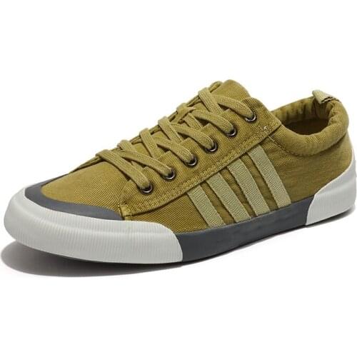 2021 Fashion High Quality Male Canvas Footwear Solid Color Man Vulcanized Shoes Lace-up White Casual Sneakers Tenis Masculino