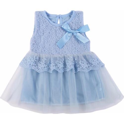 Baby Girl Lace Dress Kids Bow Cotton Ball Gown Princess Dressess For Girls Summer Children Birthday Party Clothing