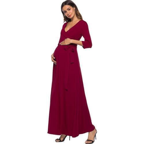 Fashion Summer Elegant Pregnant Women Plus Size Cotton Casual Women Dresses Maternity Clothings