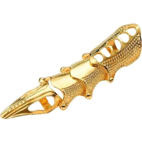 Fashion Womens Mens Retro Vintage Gothic Punk Joint Knuckle Full Finger Claw Metal Rings