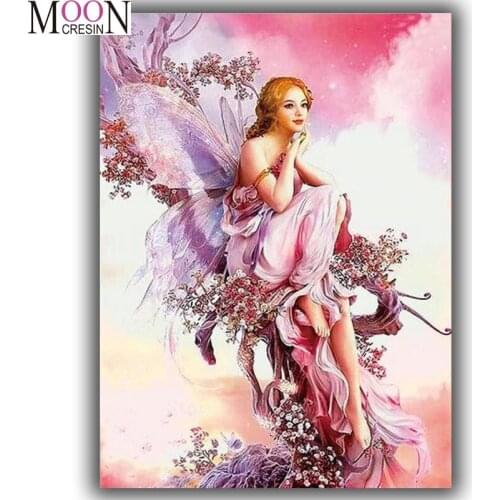 MOONCRESIN 5D DIY Diamond painting Cartoon Girls picture Full Square/Round Diamond Embroidered 5D Cross Stitch Gift Home Decor