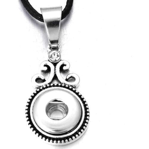2018 New Snap Necklace Fashion Vintage Necklace Fit 12mm Snap Buttons Pendant Necklace For Women Button Jewelry