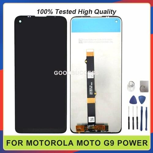 Original For Motorola Moto G9 Power Lcd XT2091-3 XT2091-4 Display Screen Digitizer Touch Panel Glass Assembly Free Tools