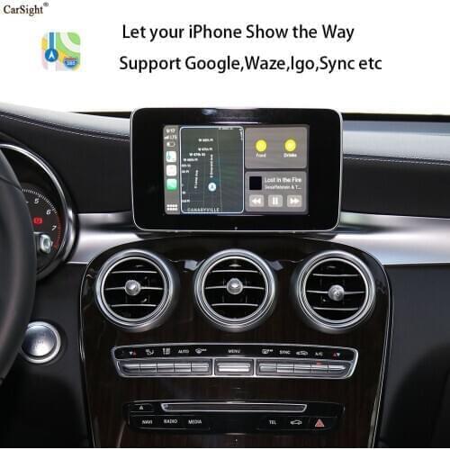 CLA GLE Keep Original Car Function Upgrade Apple CarPlay for CLS Shooting B X218 Mercedes with CVBS for Rear Camera