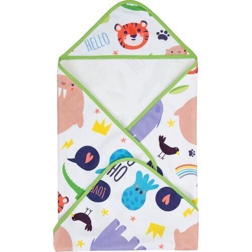 Dough Swaddle Baby Love Animals Beach Towel