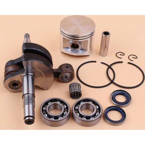 Crankshaft Crank Shaft Bearing Oil Seal & BIG BORE 50mm Piston Set For HUSQVARNA 365 362 371 372 XP Chainsaw Engine Parts