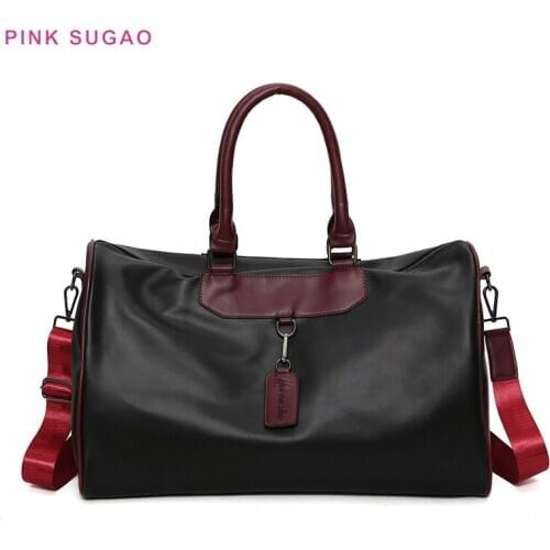 Pink Sugao duffle bag travel bag fashion luggage bag duffel bag weekend bag overnight bag fashion travel bags luggage organizer