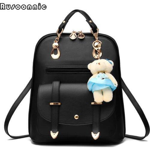 Women's Leather Backpacks Rusoonnic China