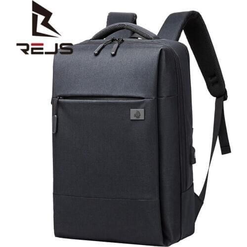 REJS LANGT Anti-Thief Backpack for Men Multifunctional Laptop Bags Business Man USB External Charge Travel Backpacks mochlia