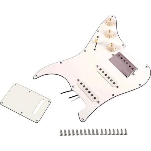 SSH Prewired Pickguard Assembly Loaded Guitar Pickguard Reinforced Rotary Tool for ST Guitar