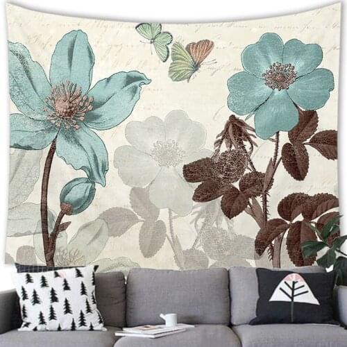 Tropical Floral Tapestry Jungle Rainforest Animal Wall Hanging Decor Home Living Room Decoration Bedroom Tapiz