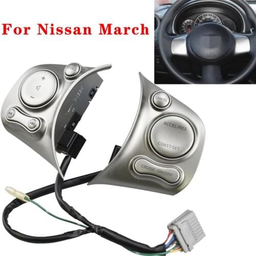 For Nissan March sunny k13 High Quality Steering Wheel Control Buttons Switch Cruise Function Switch