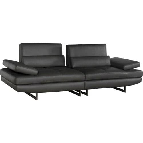 High quality cow top graded real genuine leather sofa/living room sofa furniture latest style home used 3 seater leather couch