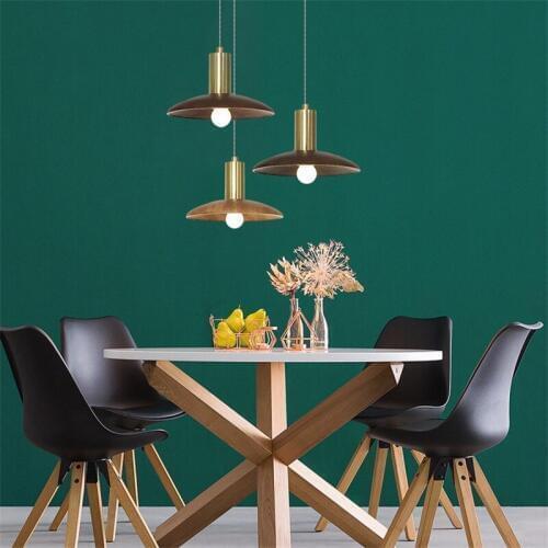 Japanese Single Wood Droplight Modern LED Pendant Light Fixtures Nordic Simple Hanging Lamp Deco Indoor Lighting Lamparas