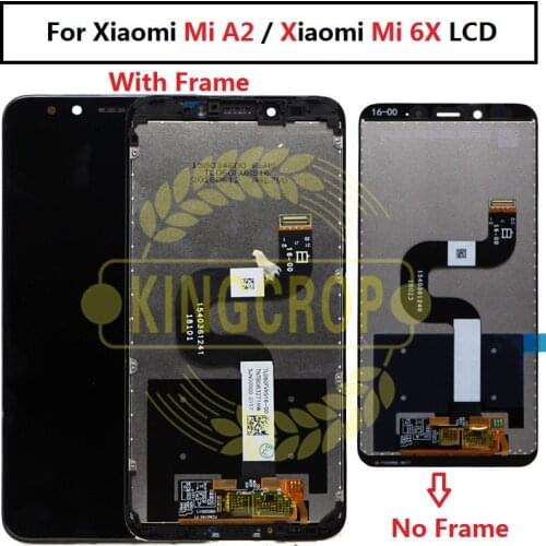 5.99 inch For Xiaomi Mi A2 MIA2 LCD Display Digitizer Touch Screen Replacement for xiaomi MI 6X MI6x LCD with frame Parts